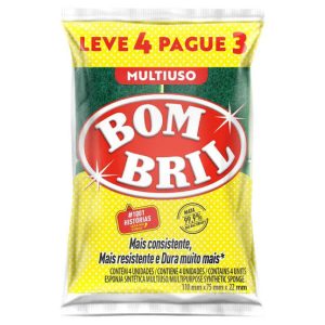 CJ PCT Esponja Bombril Multiuso LV 4 PG 3